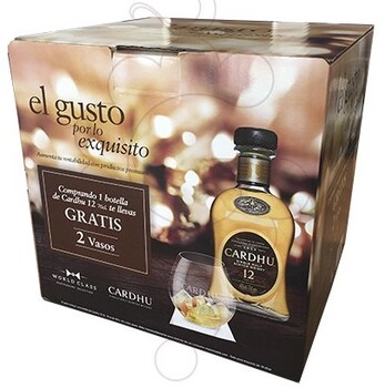 Cardhu 12 Years Pack (1 flaska + 2 glas)