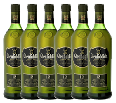 Glenfiddich-paket 6 x 70 cl